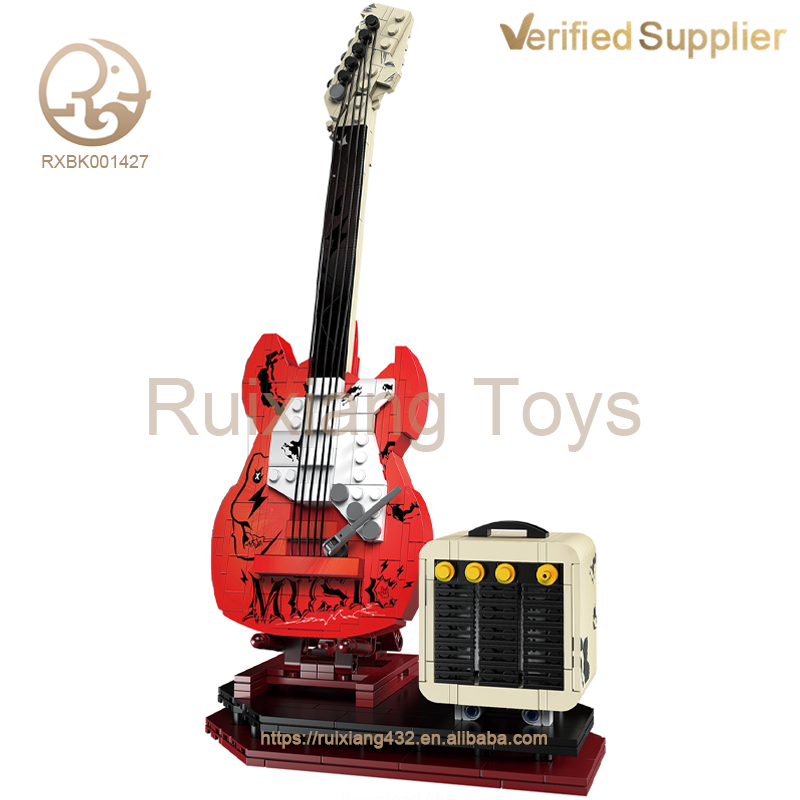 Factory Plastic Electric Guitar Music Speaker Box Model Building Blocks ...