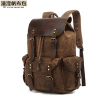 Sac à dos unisexe rétro pour voyage, sac à dos pour ordinateur portable, toile cirée, imperméable, sac à dos de jour, dropshipping Shopify