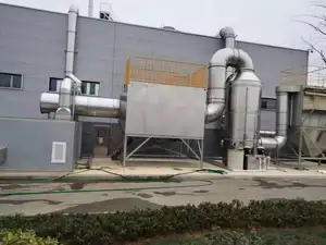 Stainless Steel Air Wet Scrubber Spray Tower Fume Extractor For Industrial Waste Gas Disposal