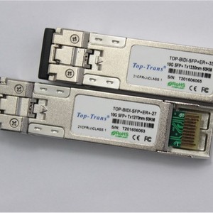 โมดูลออปติคอลแบบสองทิศทาง 60 กม. สำหรับเครือข่ายศูนย์ข้อมูล Top-Trans 10G Sfp+ ไฟเบอร์เดี่ยว - Product Image 5