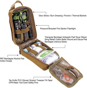 Trousse de premiers secours d'urgence pour la survie en plein air, équipement de camping, trousse de premiers secours de survie - Product Image 5