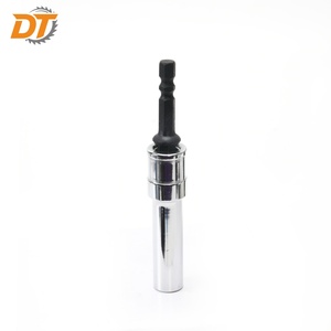 DT <strong>10mm</strong> <strong>Deep</strong> Reach Swivel Impact Nut Driver 1/4" Double-R Hex Shank Pivoting Design Chrome <strong>Socket</strong> for Industrial Assembly Use - Product Image 1