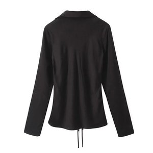 Magliette Sexy camicie a maniche lunghe top da <span class=keywords><strong>donna</strong></span> camicette abbigliamento <span class=keywords><strong>donna</strong></span> <span class=keywords><strong>autunno</strong></span> Crop top Sexy - Product Image 4