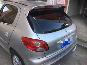 Aileron arrière pour Peugeot <span class=keywords><strong>206</strong></span> 2008-2013, style DFK, aileron arrière de voiture, couleur du spoiler arrière - Product Image 4