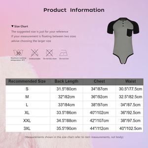 Body de hombre con bloques de color, leotardo ajustado, mono para entrenamiento, deportes, natación, eventos, ropa de gimnasio, ropa de baile - Product Image 6