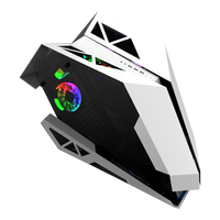 Gabinete de PC para Juegos de Escritorio con Forma Inusual Personalizada, Torre ATX Grande de Vidrio, Carcasa para Computadora
