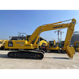 Excavadora de cadenas PC220, equipo de construcción hidráulico amarillo, máquina de excavación de servicio pesado, cucharón de 1.1m, 132.8 HP - Product Image 5