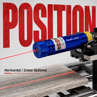 Module de positionnement laser rouge ZhonNa 660nm 100mW DC3-24V, outil de traçage horizontal pour la découpe du bois et de la pierre