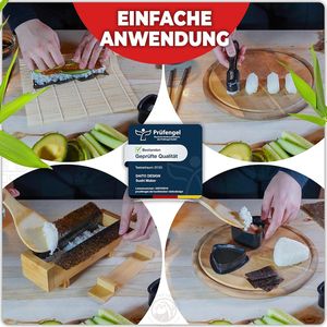 <span class=keywords><strong>Kit</strong></span> de fabrication de <span class=keywords><strong>sushi</strong></span> en bambou de qualité supérieure pour débutants <span class=keywords><strong>Kit</strong></span> de rouleau à <span class=keywords><strong>sushi</strong></span> avec presse <span class=keywords><strong>Maki</strong></span> en bambou massif - Product Image 3