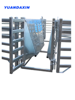 Corridor de manutention pour moutons réglable de 6 pieds, système de manutention portable en métal pour ranch et ferme avec fonction de passage, chutes pour bétail