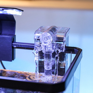 Neues Design Ultra-Transparentes Kleines Desktop-Aquarium für Zuhause und Büro mit Filter Dekoration Landschaftsgestaltung Fischbecken - Product Image 5