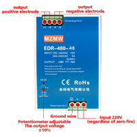 MZMW OEM EDR-480-48 480W 48V 10A 100-240VAC transformation industrielle LED CCTV SMPS Rail DIN AC DC alimentation à découpage