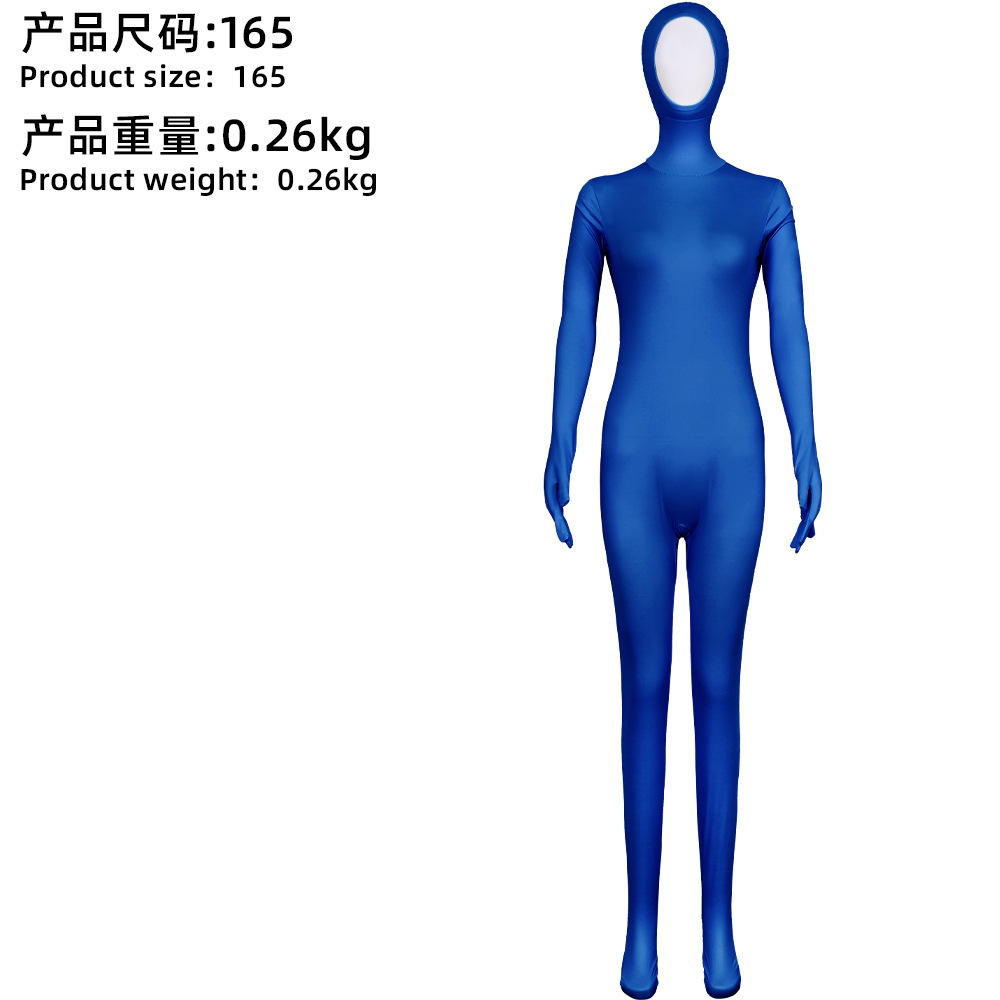 Blue - Unisex style with hands, feet, and face showing