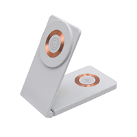 Chargeur sans fil pliable rapide 3 en 1 avec station de charge magnétique 3 en 1 pour téléphones mobiles