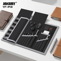 JAKEMY YF-P13 Peralatan Perbaikan Elektronik Profesional 201-in-1, Obeng Presisi Baja Chrome Vanadium, Batang Fleksibel