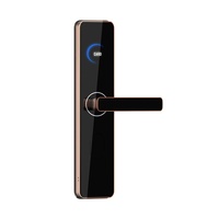 Système de verrouillage numérique de l'hôtel avec système de gestion des serrures de porte d'hôtel, déverrouillage par carte magnétique et clé avec interrupteur à économie d'énergie