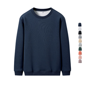 Fabricants de sweats à capuche et de sweat-shirts pour hommes en coton 400 g/m², taille plus, brodés, surdimensionnés, col rond, logo personnalisé - Product Image 1