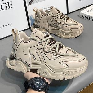 Chaussures Chunky pour Hommes en Cuir PU de Haute Qualité, Baskets de Course Tendance Style 'Dad Sneakers', Chaussures Décontractées de Marche, Chaussures à Lacets Style 'Board Shoes', Vente en Gros - Product Image 5