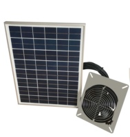 Évent de brique à énergie solaire 20W Max 250 CFM Boîtier en acier inoxydable résistant à la corrosion Alimenté par panneau solaire 20W