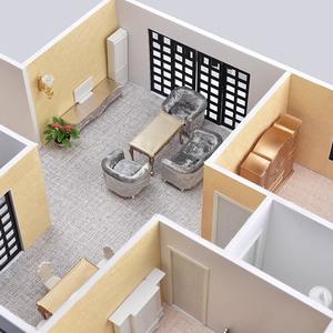 1:25 Échelle DIY Architectural Intérieur Section Dessin Fabriqué À La Main Modèle Résidentiel <span class=keywords><strong>Plan</strong></span> D'étage Miniature Paysage Modèle Ensembles - Product Image 5