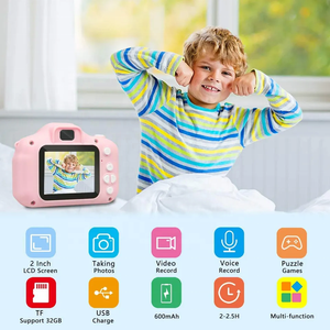 מצלמות ילדים מיני HD מסך 1080P X2 מצלמות וידאו נטענות צעצועי מצלמות לילדים - Product Image 4