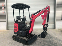 Excavator Crawler Hidrolik Mini Laidong 1,5 Ton Mesin QD Bersertifikasi EPA EURO5 Kapasitas Bucket 0,026m Garansi Motor 1 Tahun