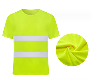 Camisa de chaleco reflectante de trabajo personalizado de alta calidad Impresión de reflejo Logotipo personalizado Camisetas al aire libre Ropa de secado rápido - Product Image 1