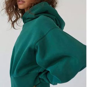 Sudadera con Capucha Casual de Invierno con Hombros Caídos, Personalizada con Serigrafía, Estilo Urbano, Lisa, de Alta Calidad, 100% Algodón Felpa - Product Image 3