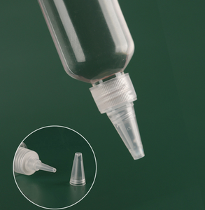 Empty Clear PET Plastic <b>Squeeze</b> <b>Bottle</b> With Pointed Tip Cap Refillable Dispensing <b>Bottle</b> For Sauce Paint Glue Cosmetic Liquid Cu - Product Image 2