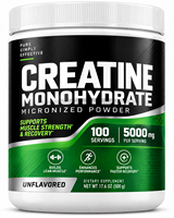 OEM Private Label Micronized Creatine Monohydrate Poeder voor Volwassenen 500g 100 Porties Spierkracht en Herstel Ondersteuning