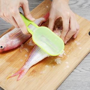 Écailleur de poisson rapide, brosse à écailles, couteau à écailler, outils de nettoyage, accessoires de cuisine - Product Image 1