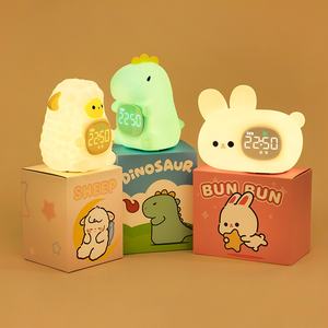 Sveglia per studenti multifunzionali per bambini ha portato la festa degli animali dinosauro con coniglio di <span class=keywords><strong>pecora</strong></span> con comodino elettronico intelligente - Product Image 4