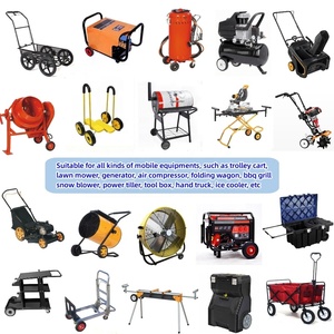 Rueda <span class=keywords><strong>de</strong></span> plástico para cortacésped, rueda <span class=keywords><strong>de</strong></span> Pvc <span class=keywords><strong>de</strong></span> 8 "para generador, timón eléctrico, parrilla para barbacoa - Product Image 5
