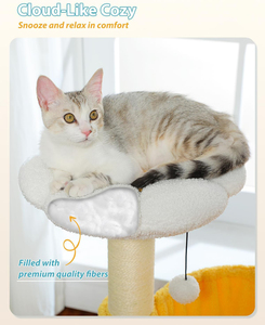 Arbre à chat de luxe écologique 2024 avec griffoir en sisal, emballé en carton pour utilisation intérieure/extérieure, idéal pour l'escalade des chats - Product Image 5