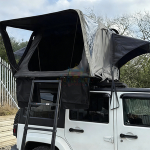 Carpa de techo rígida de aluminio con apertura lateral, bolsa de almacenamiento de aluminio, dos habitaciones, carpa de techo para coche con escalera y apertura lateral - Product Image 2