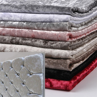 Vente en gros d'usine à excellent prix 100% tissu de canapé en velours froissé Jacquard en fibre de polyester
