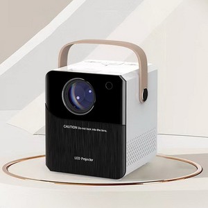 โปรเจคเตอร์พกพาขนาดเล็ก LCD 1080P ระบบแอนดรอยด์ สมาร์ทโฮม บีมเมอร์ โปรเจคเตอร์พกพาพร้อมลำโพงในตัวสำหรับโฮมเธียเตอร์ - Product Image 4
