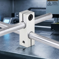 Support croisé vertical linéaire à double trou en aluminium, clip de fixation carré 5*5 6*6 6*8 6*10 8*8 8*10 8*12 8*16 10*10 12*12 16*16
