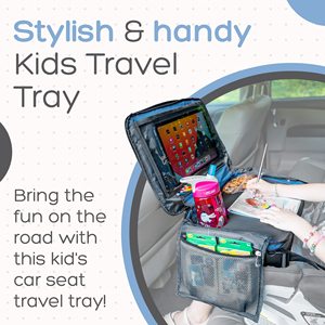 Free sample Wholesale Collapsible Kids Travel Children <b>Car</b> Seat Lap Activity Tray with <b>Tablet</b> Holder Toddler Play Study Painting - Product Image 3