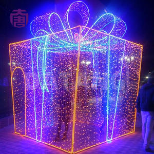 Caja de Regalo 3D con Luces Decorativas que Cambian de Color para Navidad, Festivales, Calles y Decoración Nocturna Exterior - Product Image 5