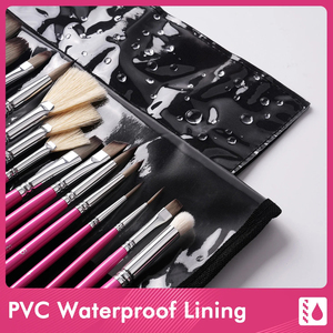 Pinceau de <span class=keywords><strong>peinture</strong></span> professionnel en acrylique Fontainebleau, différentes tailles, rose, pour artiste, avec sac de rangement pour pinceaux - Product Image 4