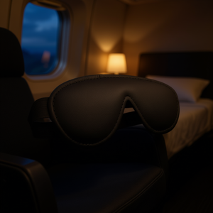 Masque pour les yeux rembourré sans cuir Kl923, pour le confort du sommeil en voyage, utilisation quatre saisons - Product Image 2