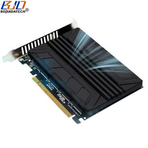 بطاقة محول PCI Express X16 PCl-E 16X إلى 4 منافذ NGFF <span class=keywords><strong>M</strong></span>.<span class=keywords><strong>2</strong></span> Key-<span class=keywords><strong>M</strong></span> M2 NVMe sd محول 64Gbps مع غرفة تبريد - Product Image 5