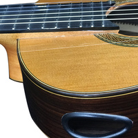 Gitar Replika Smallman Aiersi Arch Back dengan Fingerboard Berlubang dan Bracing, Senar Nilon