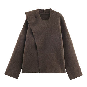 Blusa de Punto con Diseño Asimétrico y Holgado, Estilo Moderno para Mujer, Primavera 2026 - Product Image 3