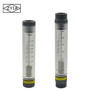 Hot sell acrylic inline pipe mechanical flow meter for gas