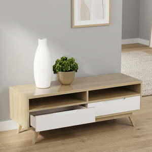 Modern TV Stand & Cabinet with Drawers Media <b>Console</b> <b>Table</b> for Living Room and Bedroom MDF MFC Material - Product Image 3