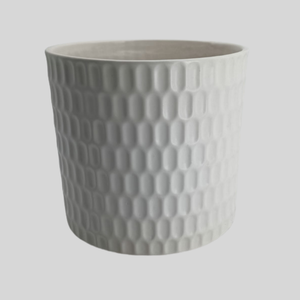 Ventes en gros <span class=keywords><strong>de</strong></span> grands pots en céramique cylindriques pour plantes, pots à plantes blancs mats, tailles D12 / D10, personnalisables, <span class=keywords><strong>poterie</strong></span> pour la maison et le <span class=keywords><strong>jardin</strong></span> - Product Image 2