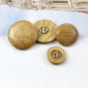 Nút trang trí hình rùa thời trang cổ điển Meetee CN054 thân thiện với môi trường, kích thước 18mm, chất liệu giả da, cán gỗ - Product Image 4