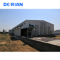Poulailler simple en acier, structure en acier, abri pour volailles, bâtiment agricole